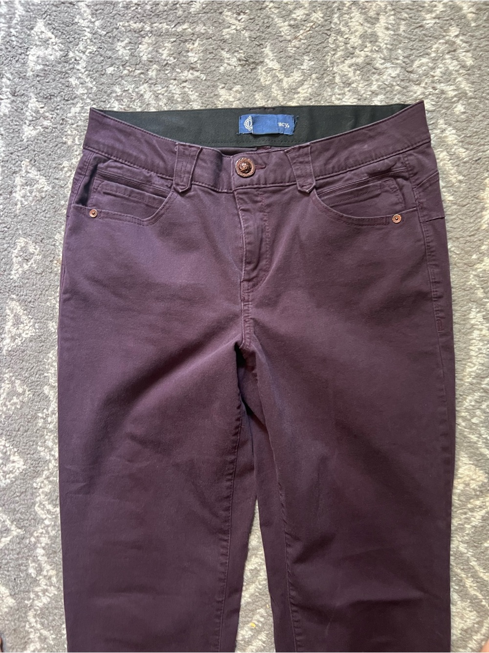 Democracy Straight-Leg Jeans in Deep Plum size 10 (Y100) - Picture 4 of 11